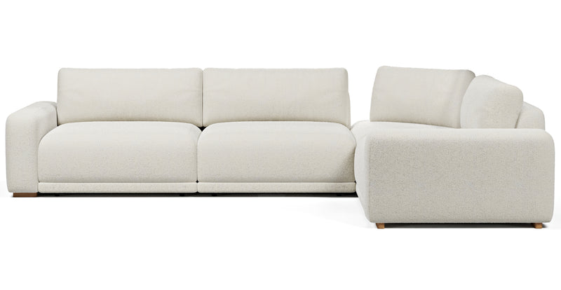 Carle 339 x 234 sectional double arm - natural fabric