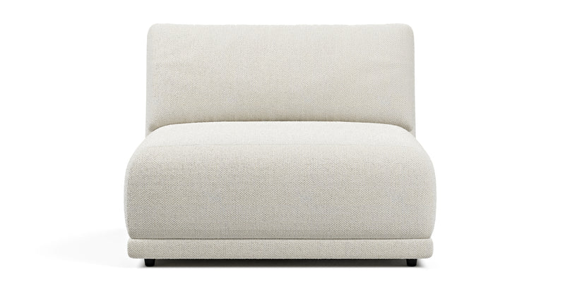 Carle single seat without armrests - natural fabric