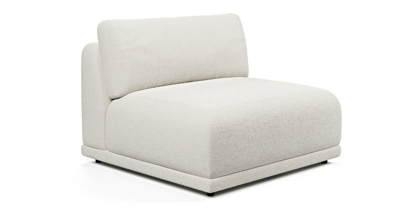 Carle single seat without armrests - natural fabric