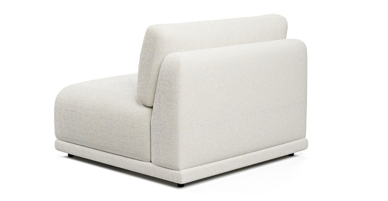 Carle single seat without armrests - natural fabric
