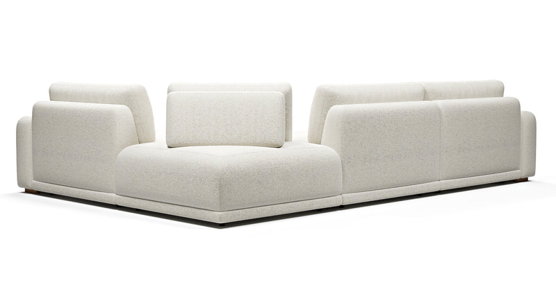 Carle 339 x 234 sectional double arm - natural fabric
