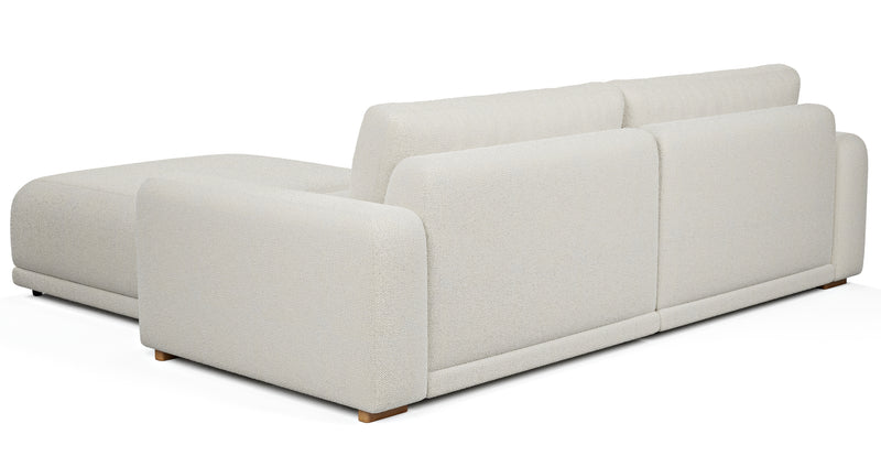 Carle 3-seater double arm and Ottoman - natural fabric