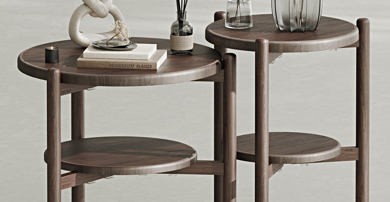 Norac Solid Oak Two Set Side Table