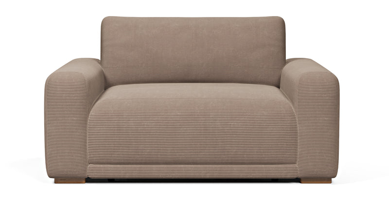 Carle single seat double arm - Cord velour
