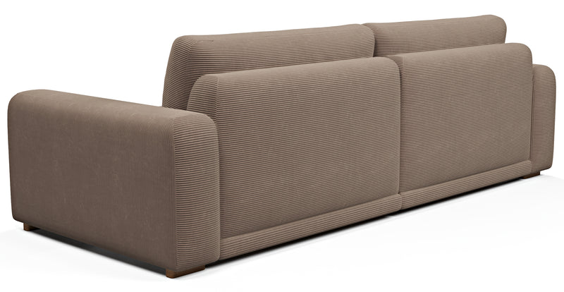 Carle 3-Sitzer Doppelarm - Cord Velours