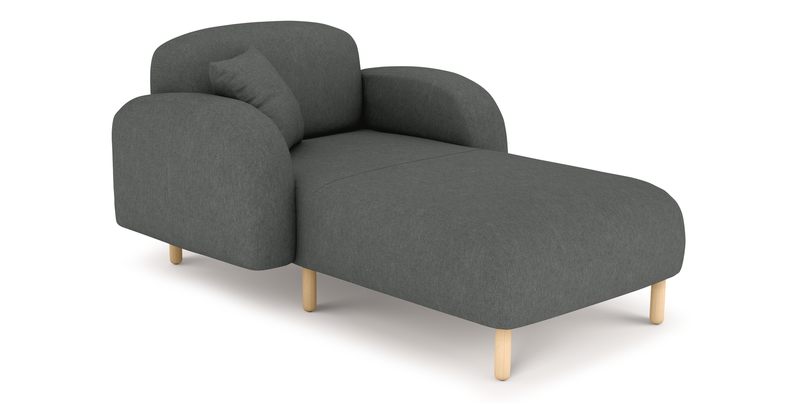 Brood Recamiere Holzbein - Performance-Stoff