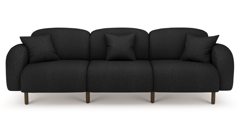 Brood 4-Sitzer Sofa Holzbein - Bouclé