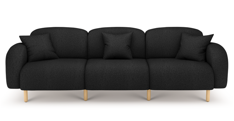 Brood 4-Sitzer Sofa Holzbein - Bouclé