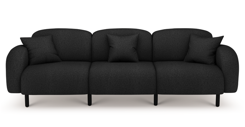 Brood 4-Sitzer Sofa Holzbein - Bouclé