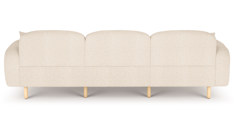 Brood 4-Sitzer Sofa Holzbein - Bouclé