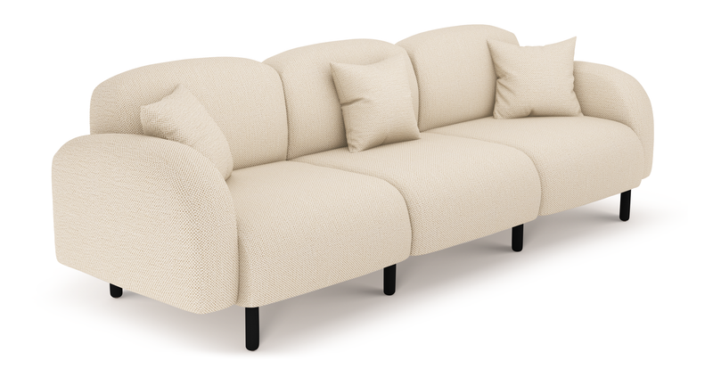Brood 4-Sitzer Sofa Holzbein - Naturgewebe