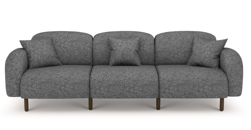 Brood 4-Sitzer Sofa Holzbein - Naturgewebe