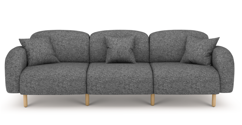 Brood 4-Sitzer Sofa Holzbein - Naturgewebe