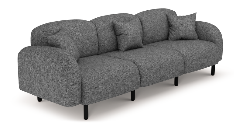 Brood 4-Sitzer Sofa Holzbein - Naturgewebe