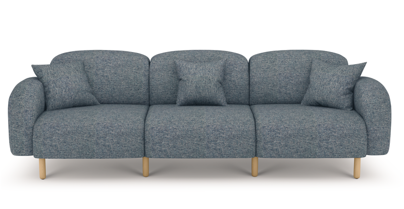 Brood 4-Sitzer Sofa Holzbein - Naturgewebe