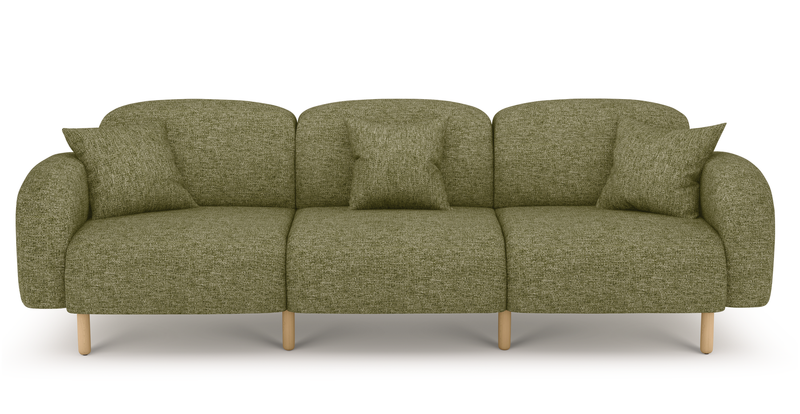 Brood 4-Sitzer Sofa Holzbein - Naturgewebe