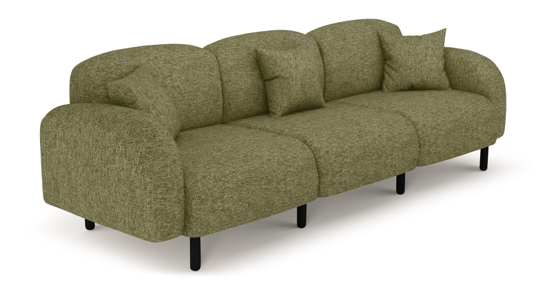 Brood 4-Sitzer Sofa Holzbein - Naturgewebe