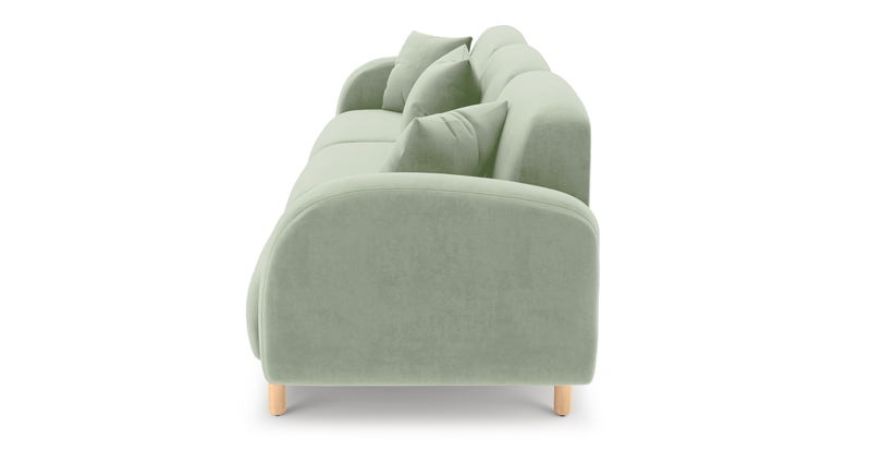 Brood 4-Sitzer Sofa Holzbein - Samt