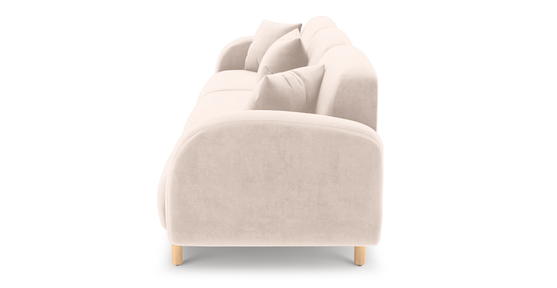 Brood 4-Sitzer Sofa Holzbein - Samt