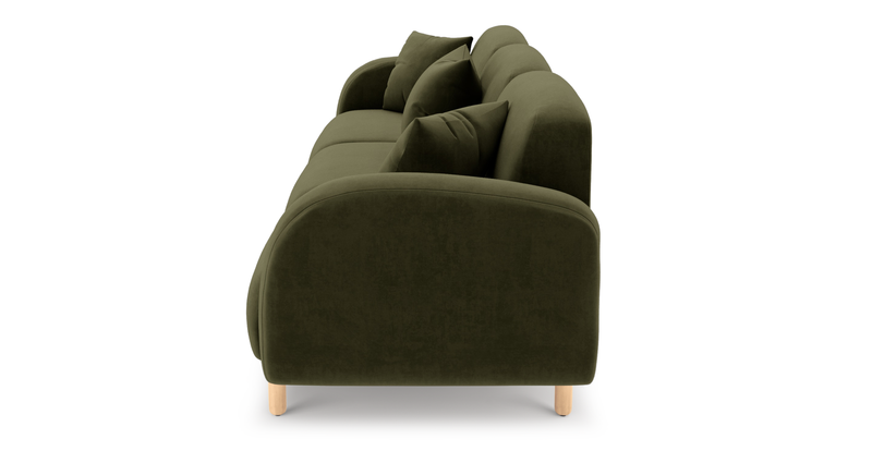 Brood 4-Sitzer Sofa Holzbein - Samt