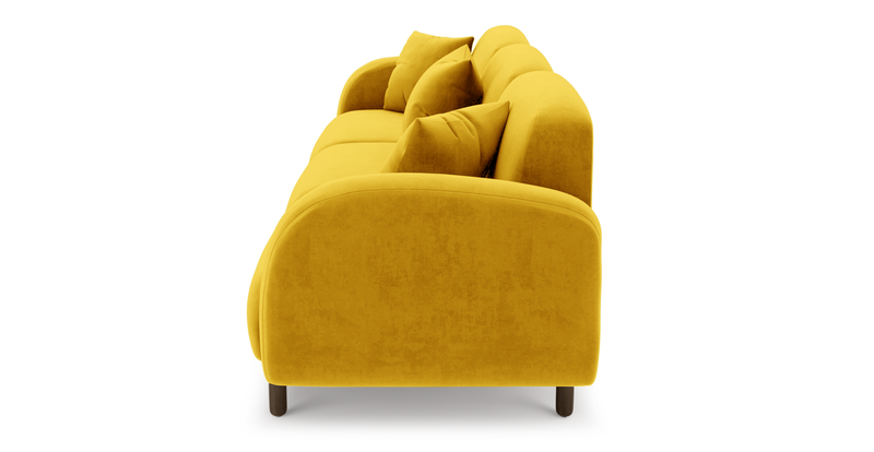 Brood 4-Sitzer Sofa Holzbein - Samt