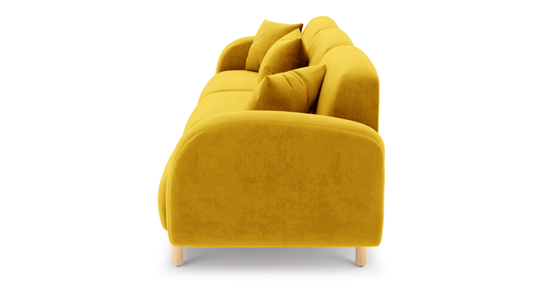 Brood 4-Sitzer Sofa Holzbein - Samt