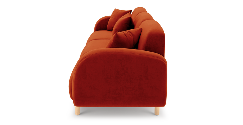 Brood 4-Sitzer Sofa Holzbein - Samt