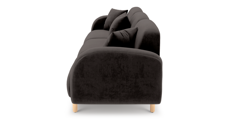 Brood 4-Sitzer Sofa Holzbein - Samt