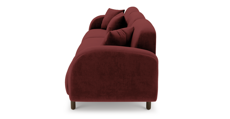 Brood 4-Sitzer Sofa Holzbein - Samt