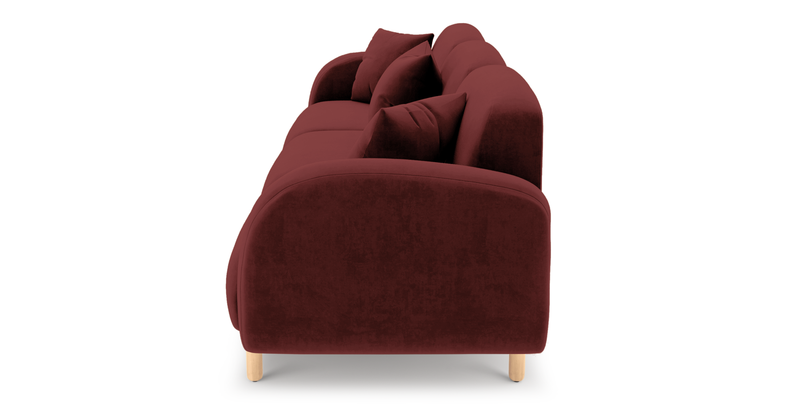 Brood 4-Sitzer Sofa Holzbein - Samt