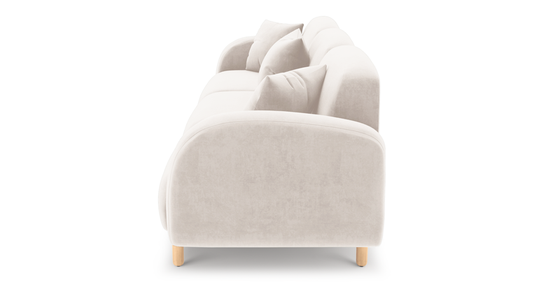 Brood 4-Sitzer Sofa Holzbein - Samt
