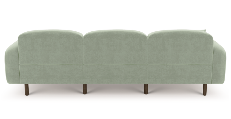 Brood 4-Sitzer Sofa Holzbein - Samt