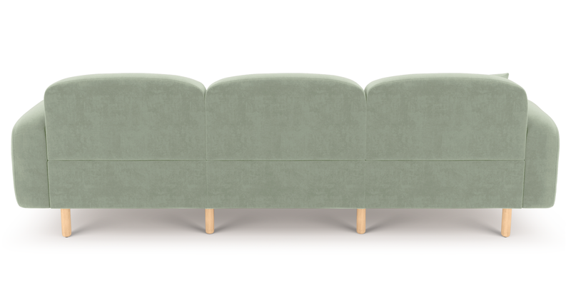 Brood 4-Sitzer Sofa Holzbein - Samt