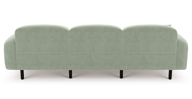 Brood 4-Sitzer Sofa Holzbein - Samt