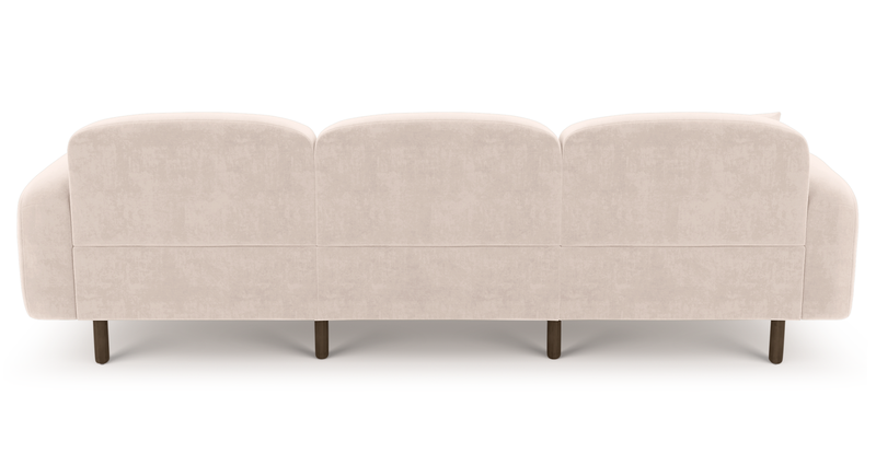 Brood 4-Sitzer Sofa Holzbein - Samt