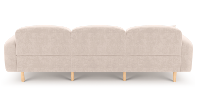 Brood 4-Sitzer Sofa Holzbein - Samt