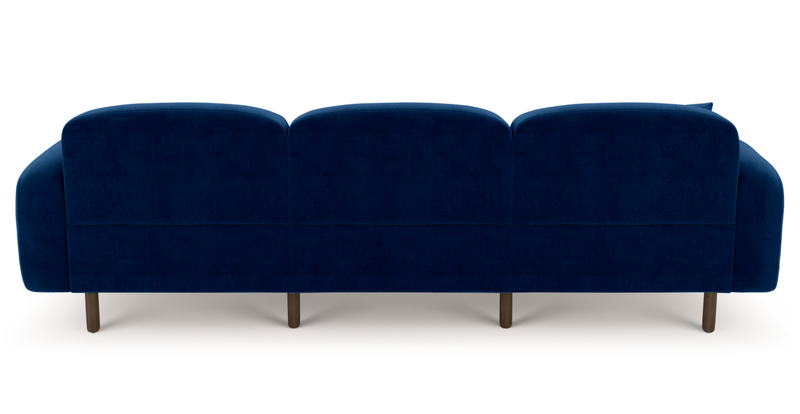 Brood 4-Sitzer Sofa Holzbein - Samt
