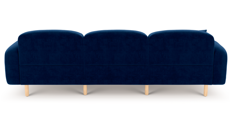 Brood 4-Sitzer Sofa Holzbein - Samt