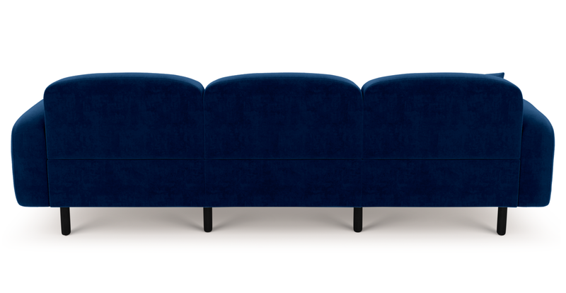 Brood 4-Sitzer Sofa Holzbein - Samt