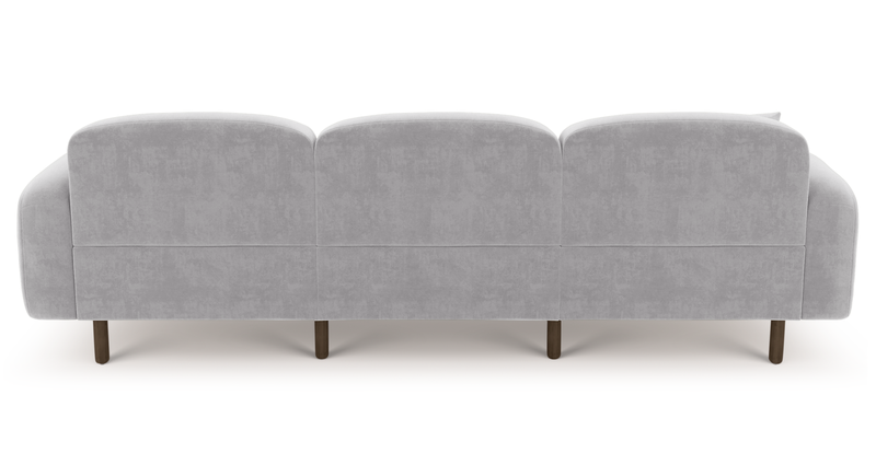 Brood 4-Sitzer Sofa Holzbein - Samt
