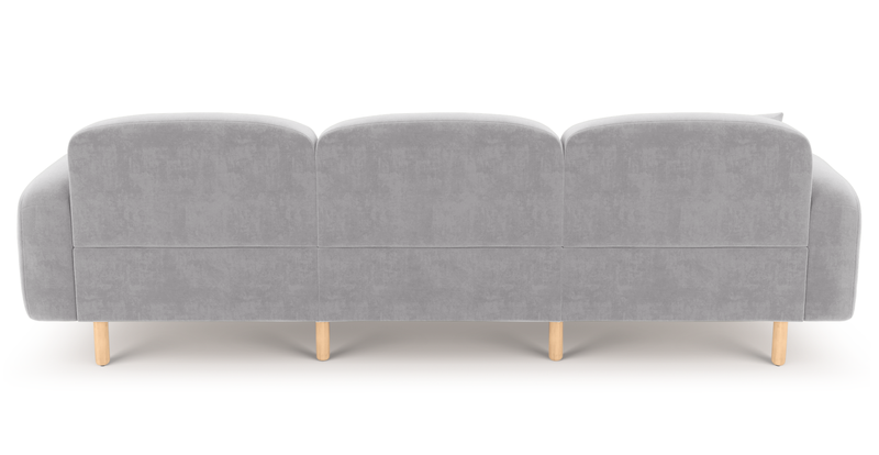 Brood 4-Sitzer Sofa Holzbein - Samt