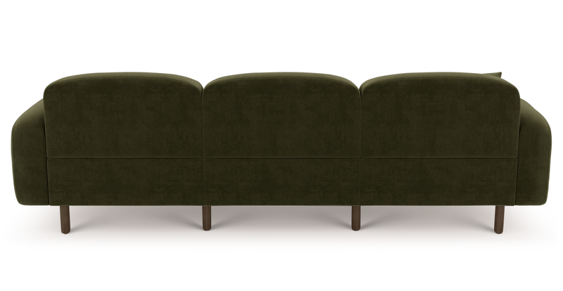 Brood 4-Sitzer Sofa Holzbein - Samt