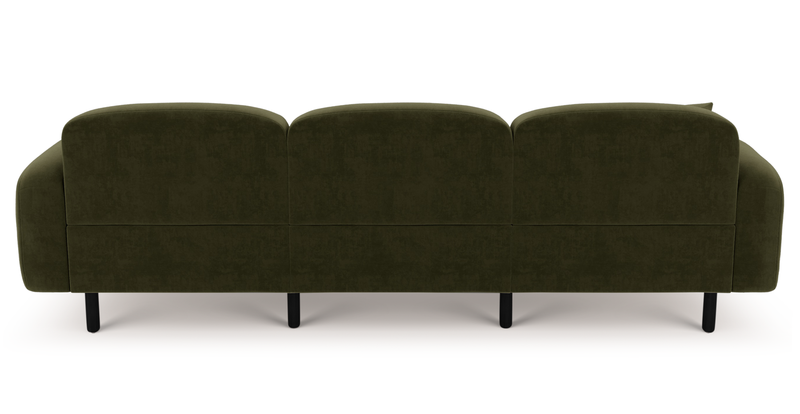 Brood 4-Sitzer Sofa Holzbein - Samt