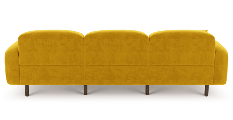 Brood 4-Sitzer Sofa Holzbein - Samt
