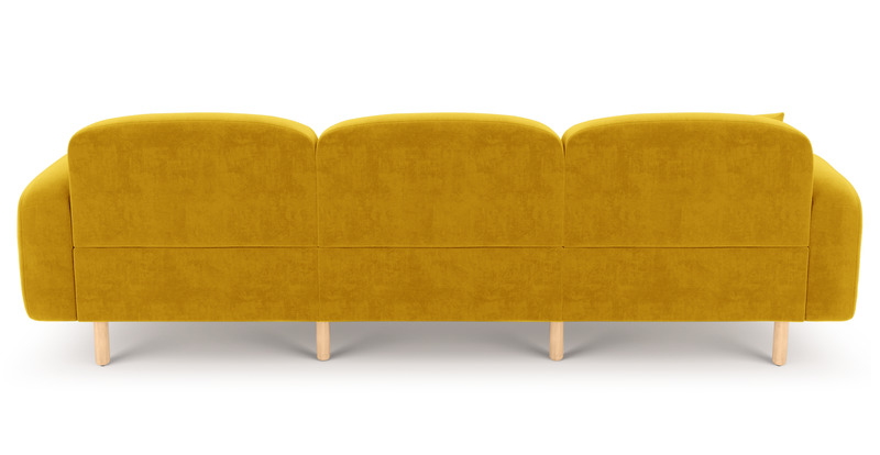 Brood 4-Sitzer Sofa Holzbein - Samt