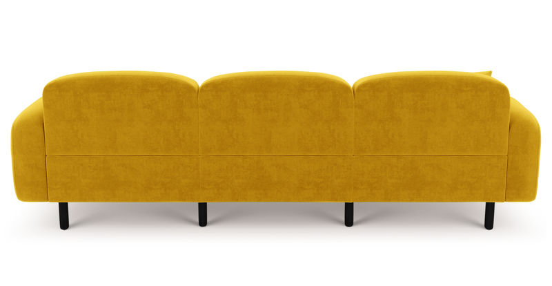 Brood 4-Sitzer Sofa Holzbein - Samt