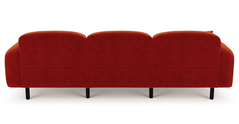 Brood 4-Sitzer Sofa Holzbein - Samt