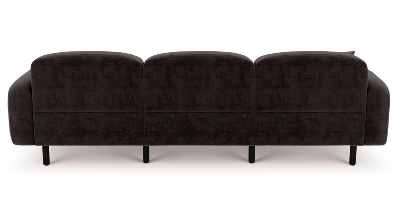 Brood 4-Sitzer Sofa Holzbein - Samt