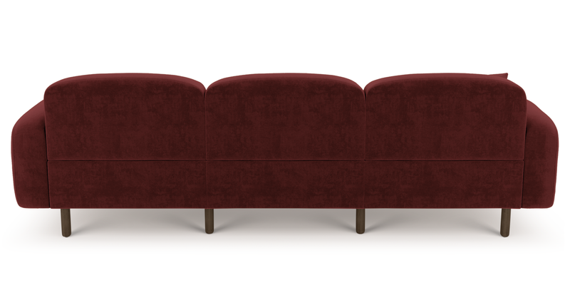 Brood 4-Sitzer Sofa Holzbein - Samt
