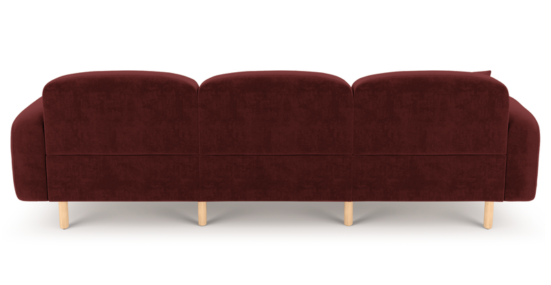 Brood 4-Sitzer Sofa Holzbein - Samt